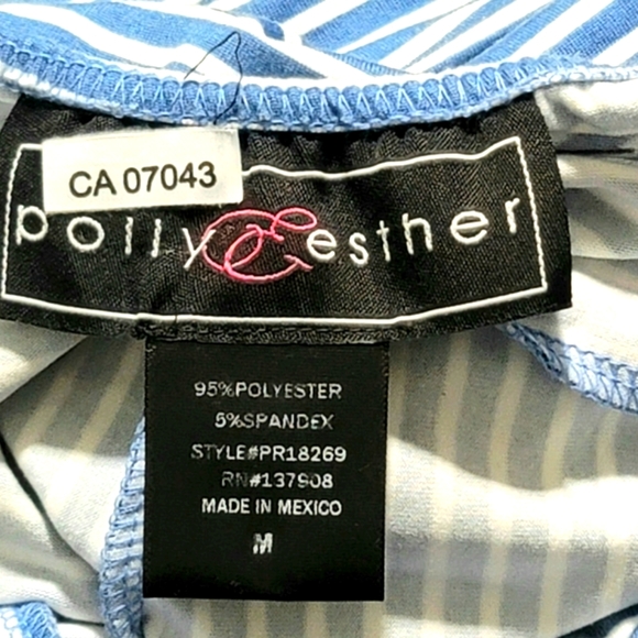 NWOT Polly & Esther Women's Strappy Striped Jumpsuit Size M - Picture 13 of 15